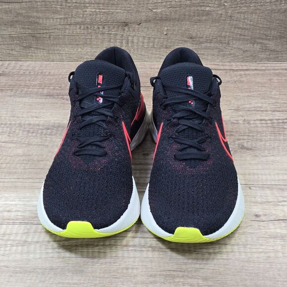 Nike React Infinity Run Flyknit 3 Men's Size 12 Black Red Shoes (DH5392-007) - Picture 2 of 9